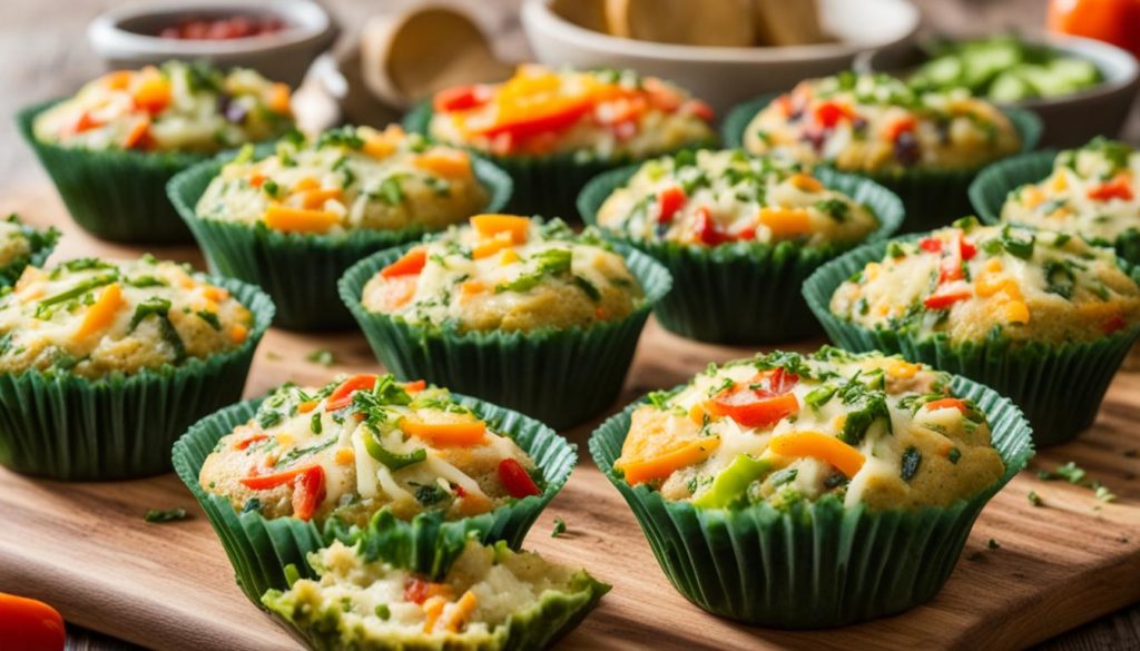 muffin salgado de vegetais