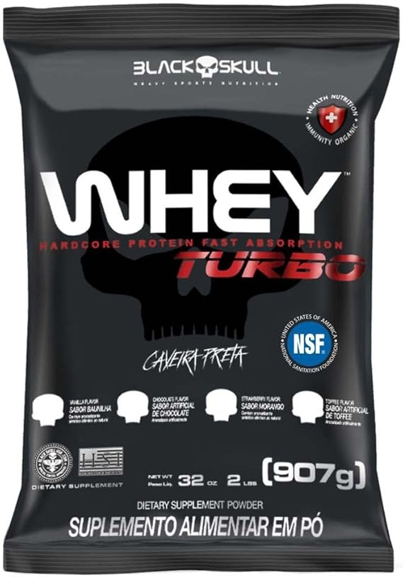 Black Skull Refil Whey Turbo Chocolate 907G